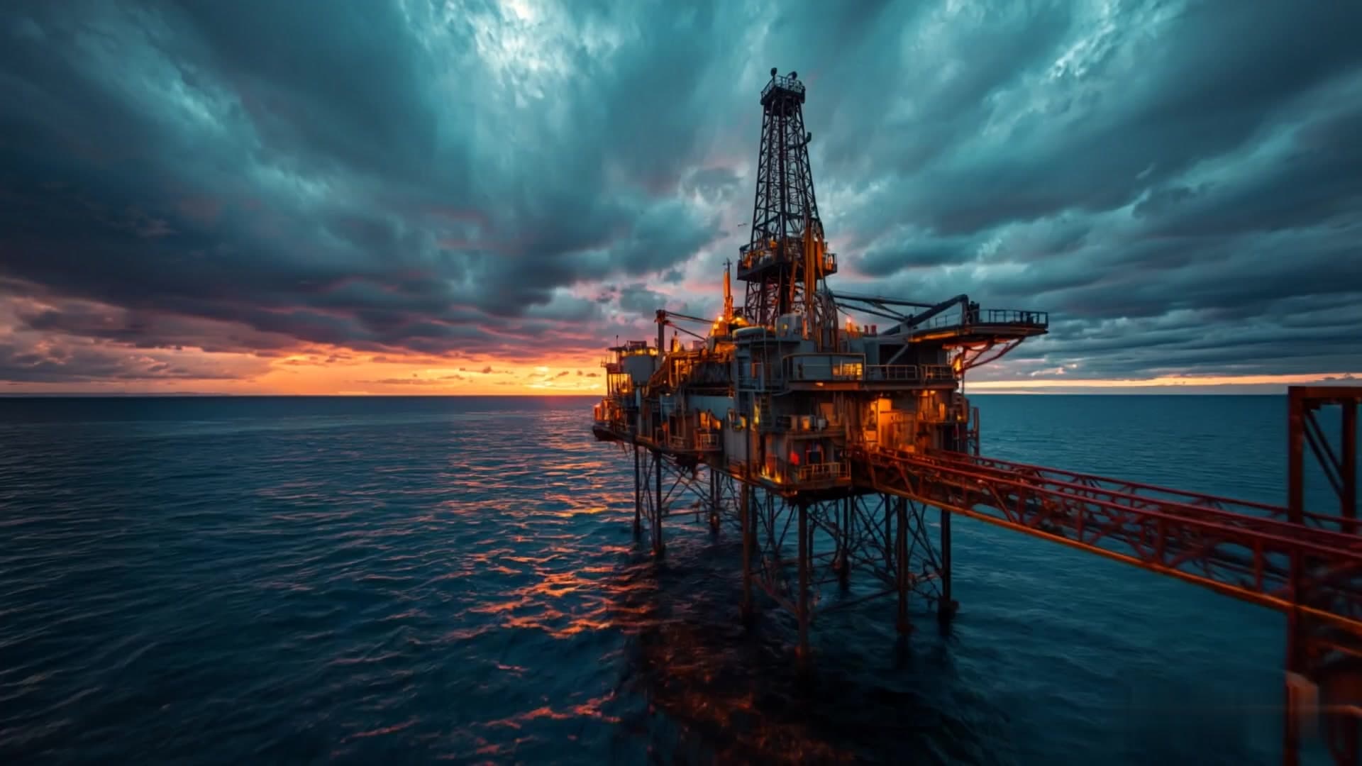 Plataforma marina de perforación operada en la Sonda de Campeche